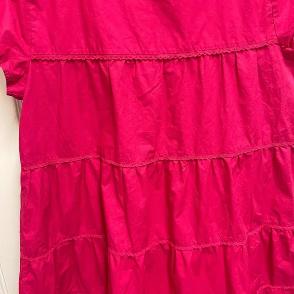Roller Rabbit Raspberry Pink Tiered Dress - Picture 9 of 10